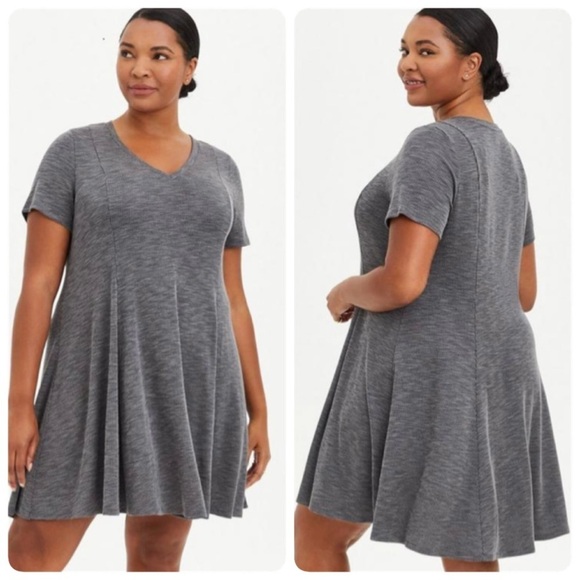 Torrid Mini Rib Knit Fit And Flare Dress Size 2/2X #15481983 - Picture 1 of 10